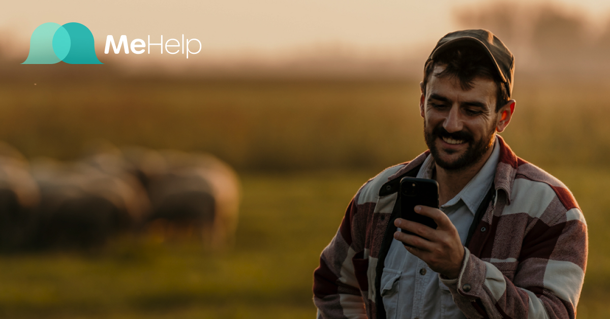 Man on farm - Adjustment Disorder recovery