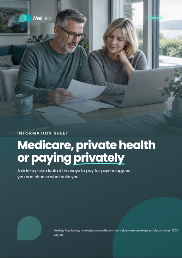 Cover of the free guide Medicare, private health or paying privately
