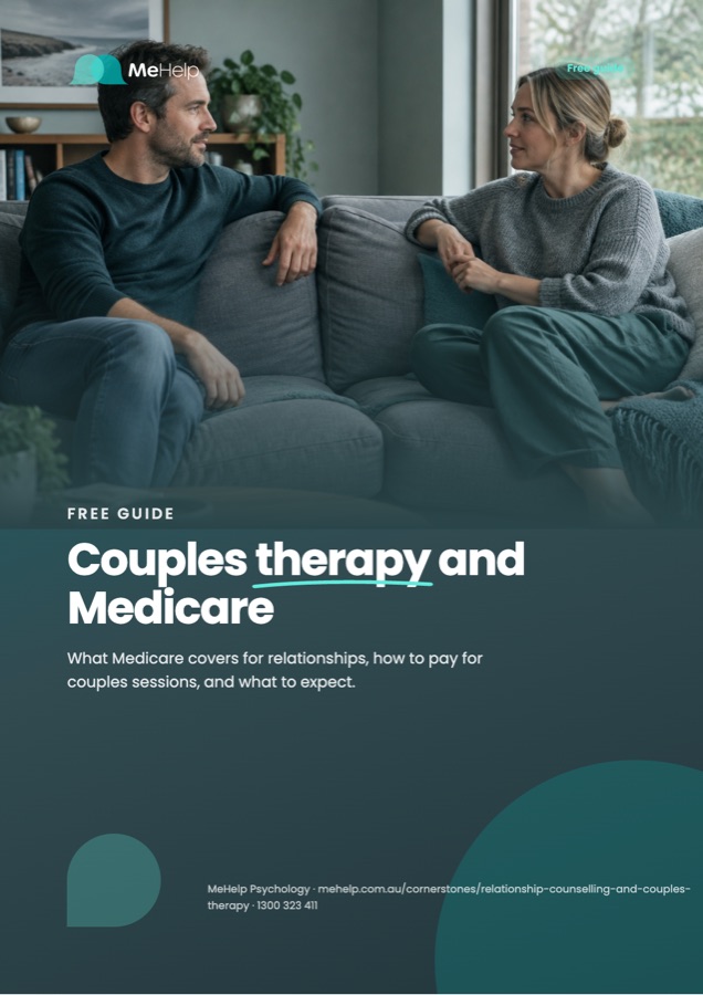 Cover of the free guide Couples therapy and Medicare