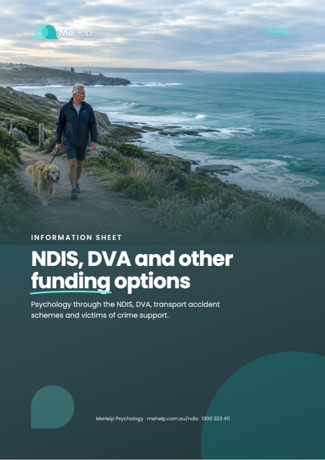 Cover of the free guide NDIS, DVA and other funding options