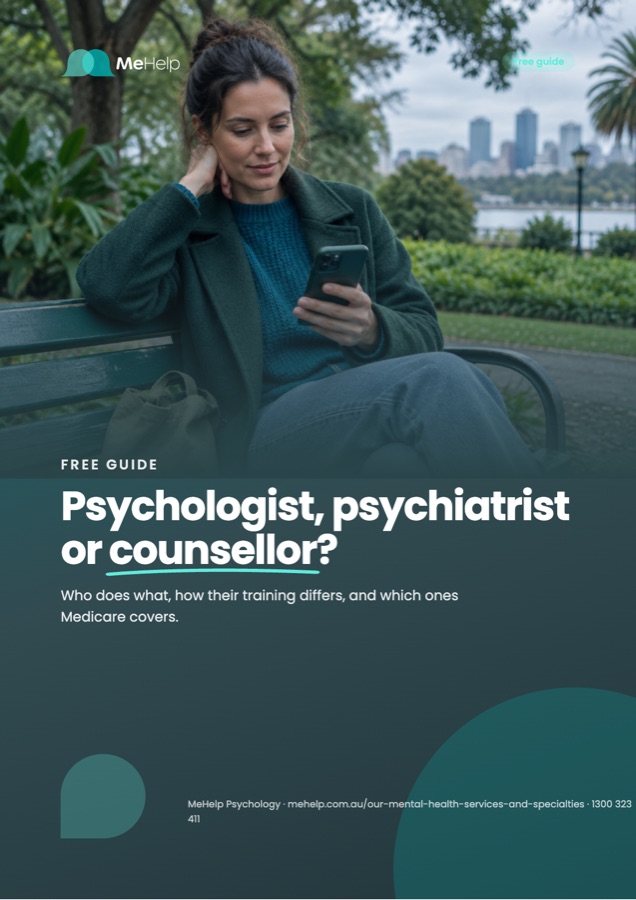 Cover of the free guide Psychologist, psychiatrist or counsellor?