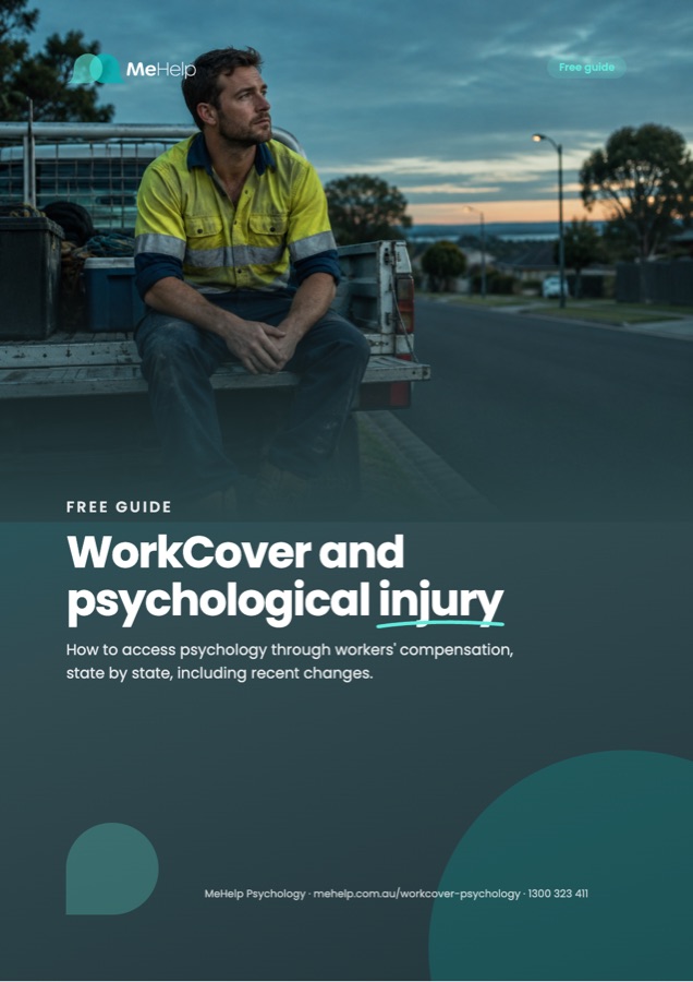 Cover of the free guide WorkCover and psychological injury
